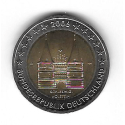 Moneda 2 Euros Alemania Holstentor "D" Año 2006