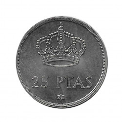 Münze Spanien 25 Peseten Jahr 1975 Stern 78 König Juan Carlos I Unzirkuliert