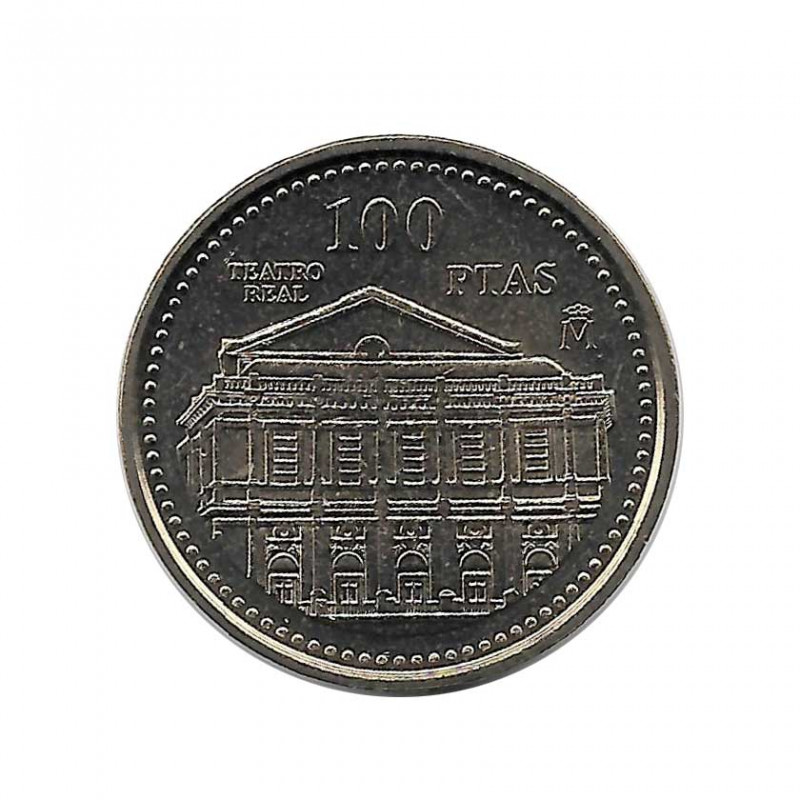 Münze Spain 100 Peseten Jahr 1997 Königliches Theater Unzirkuliert