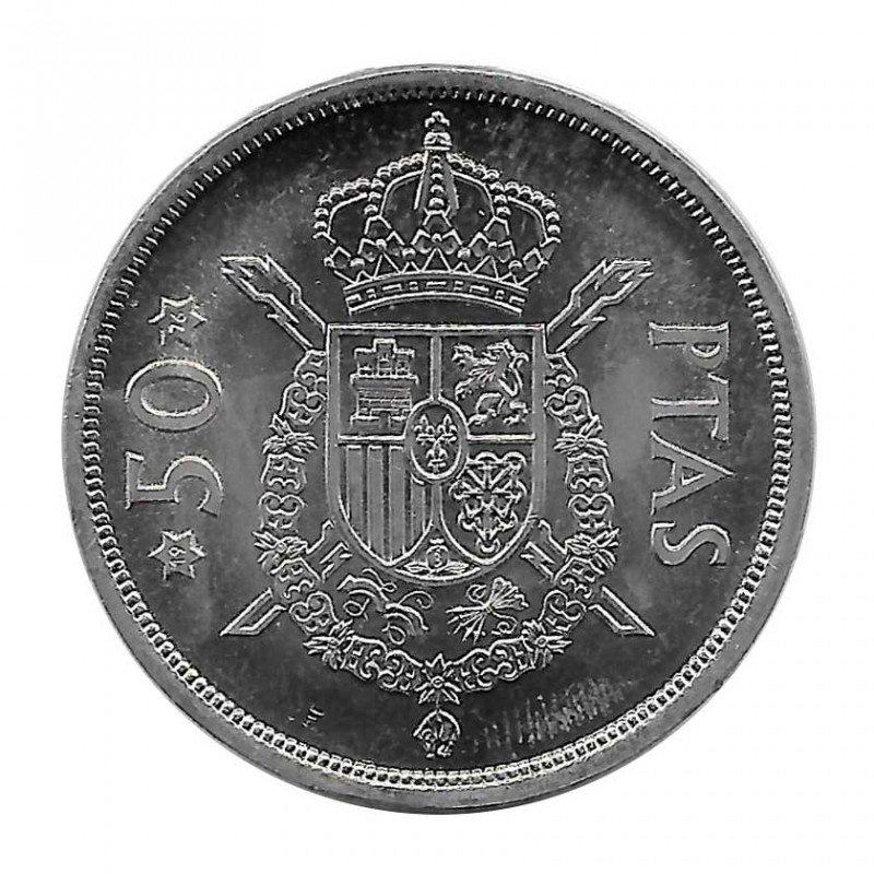 Moneda España 50 Pesetas Año 1975 Estrella 76 Rey Juan Carlos I Sin Circular SC | Numismática española - Alotcoins