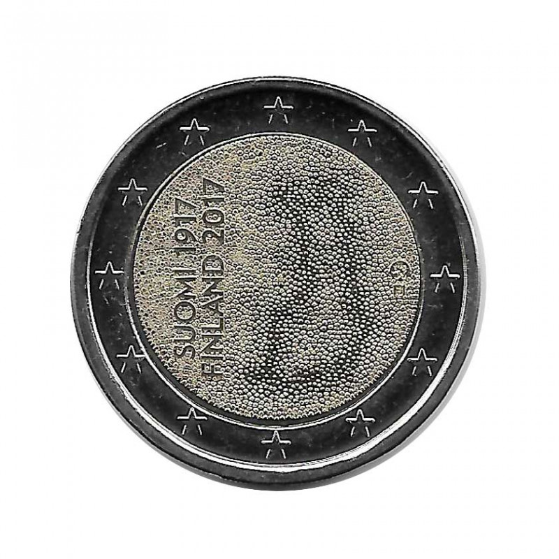 Moneda Finlandia 2 Euros Año 2017  100 Años de Independencia Sin Circular