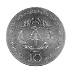 Moneda 10 Marcos Alemania Democrática DDR Alberto Durero Año 1971