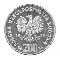 Moneda 200 Zlotys Polonia Miecislao I 1979
