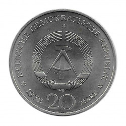Moneda 20 Marcos DDR Friedrich Schiller 1972 - Alotcoins