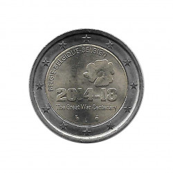 Moneda 2 Euros Bélgica Aniversario Primera Guerra Mundial 2014
