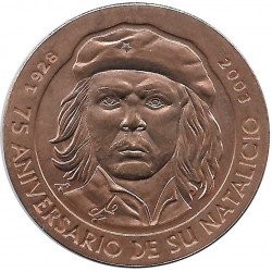 Coin 1 Peso Cuba Che Guevara 75th Anniversary