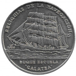 Coin 1 Peso Cuba Sailship Galatea Year 2000