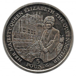 Moneda 5 Libras Gibraltar La Reina Madre Año 1995 - ALOTCOINS