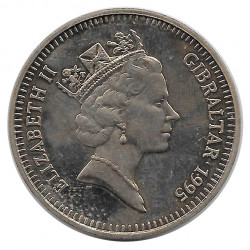 Coin 5 Pounds Gibraltar The Queen Mother Year 1995 - ALOTCOINS