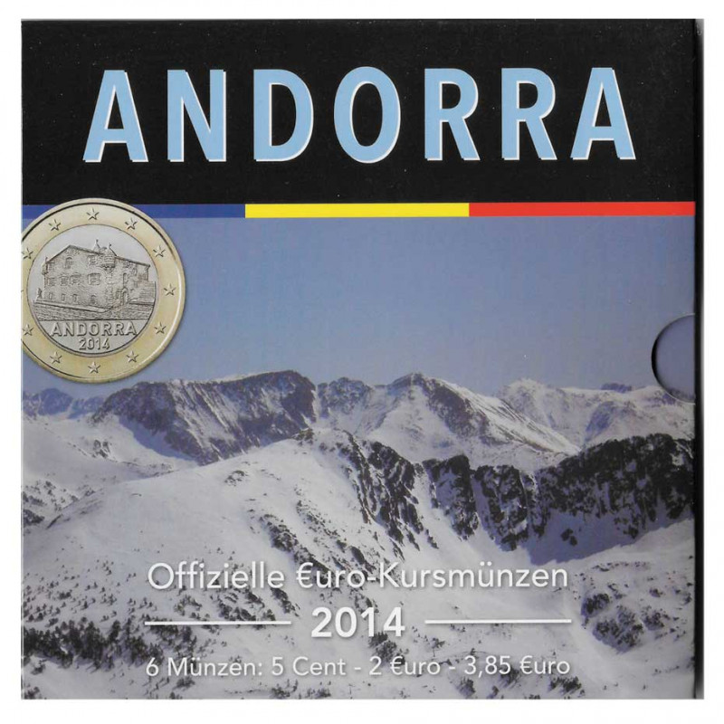 Euro Pack Coins 3.85 Euro Andorra Year 2014 | Numismatic shop - Alotcoins