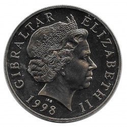 Coin 5 Pounds Gibraltar The Prince of Wales Year 1998