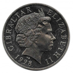 Münze 5 Pfund Gibraltar Jahrtausend 2000 Jahr 1998