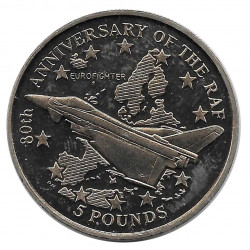 Münze 5 Pfund Gibraltar 80. Jahrestag der Royal Air Force Jahr 1998
