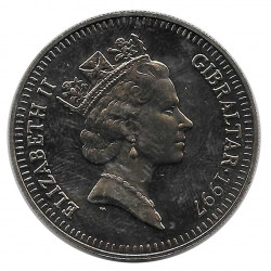 Coin 5 Pounds Gibraltar Commodore Nelson 1997 - ALOTCOINS
