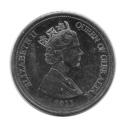Coin 3 Pounds Gibraltar Peace of Utrecht Year 2013 - ALOTCOINS