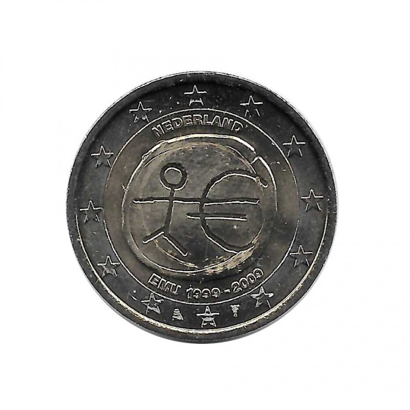 Commemorative Coin 2 Euros Netherlands EMU 2009 | Numismatics Online Alotcoins