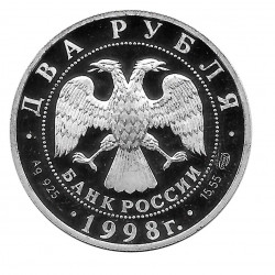 Silver Coin 2 Rubles Russia Vasnetsov and Warriors Year 1998 | Numismatics Shop - Alotcoins
