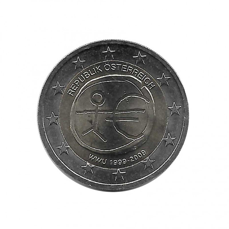 Commemorative Coin 2 Euros Austria EMU Year 2009 | Numismatics Online - Alotcoins