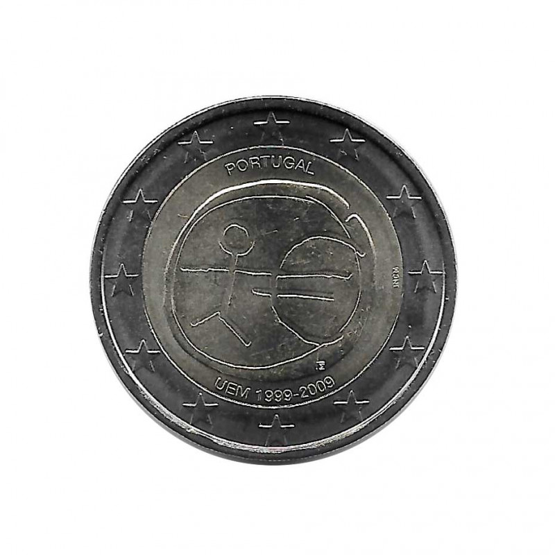 Gedenkmünze 2 Euro Portugal EMU Jahr 2009 | Numismatik Online - Alotcoins