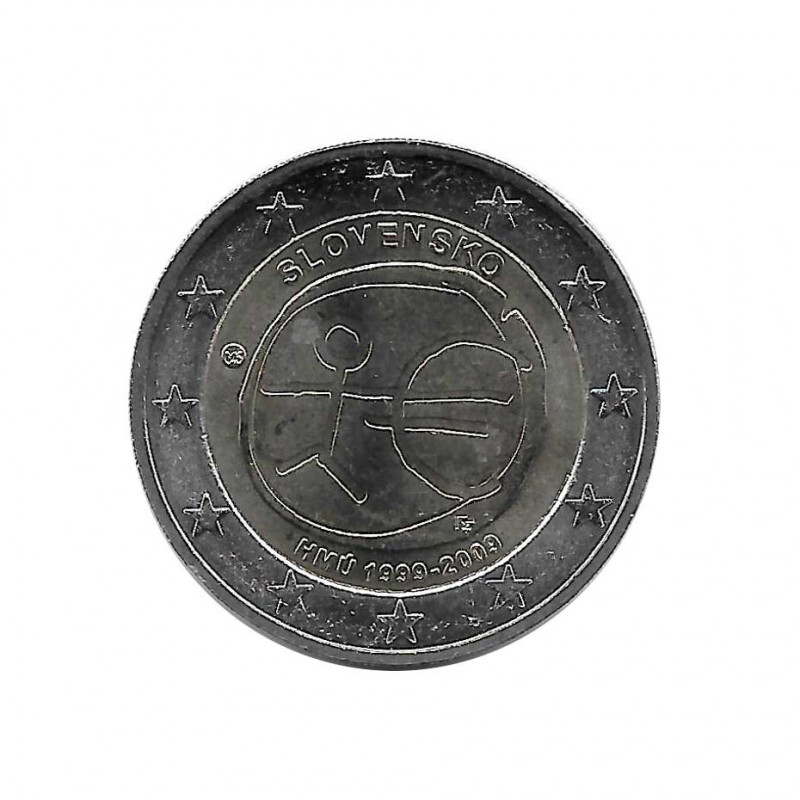 Moneda 2 Euros Eslovaquia Bélgica EMU Año 2009 | Numismática Online - Alotcoins