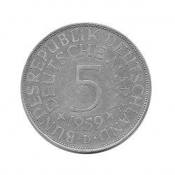 Moneda 5 Marcos Alemanes DDR Águila D Año 1959 | Numismática Online - Alotcoins