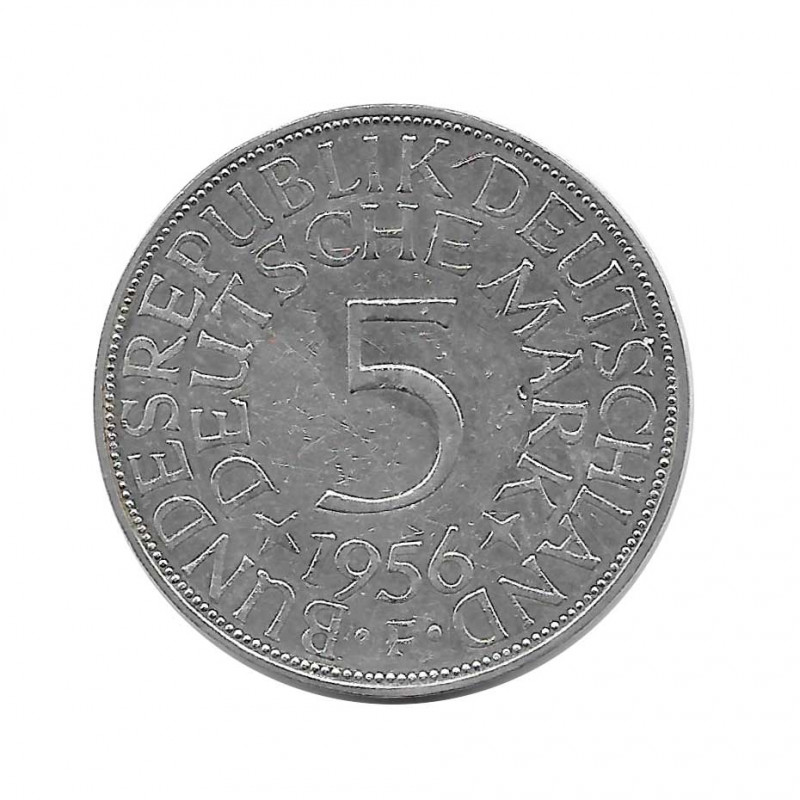 Coin 5 German Marks GDR Eagle F Year 1956 | Numismatics Online - Alotcoins