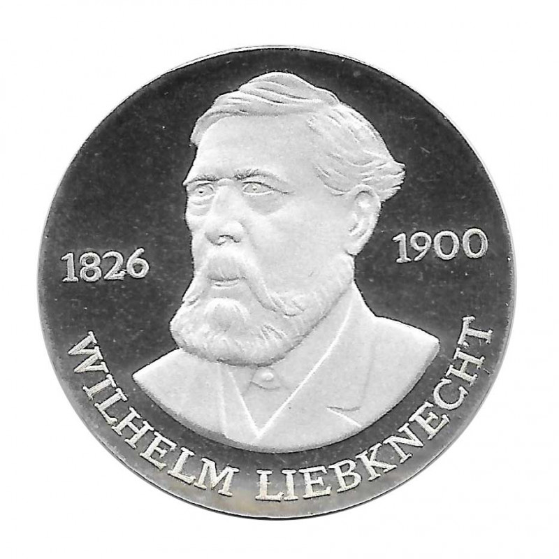 Moneda 20 Marcos Alemanes DDR Wilhelm Liebknecht Año 1976 | Numismática Española - Alotcoins