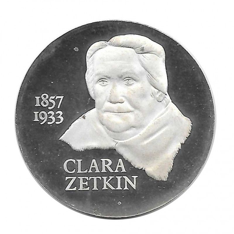 Moneda 20 Marcos Alemanes DDR Clara Zetkin Año 1982 | Numismática Online - Alotcoins