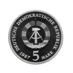 Moneda 5 Marcos Alemanes DDR Rotes Rathaus Berlín Año 1987 | Numismática Online - Alotcoins