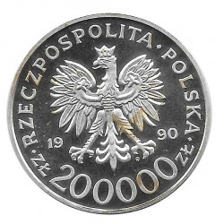 Moneda 200.000 Zlotys Polonia Stefan Rowecki Año 1990 | Numismática Online - Alotcoins