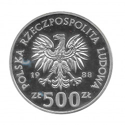 Moneda 500 Zlotys Polonia Jadwiga Año 1988 | Numismática Online - Alotcoins