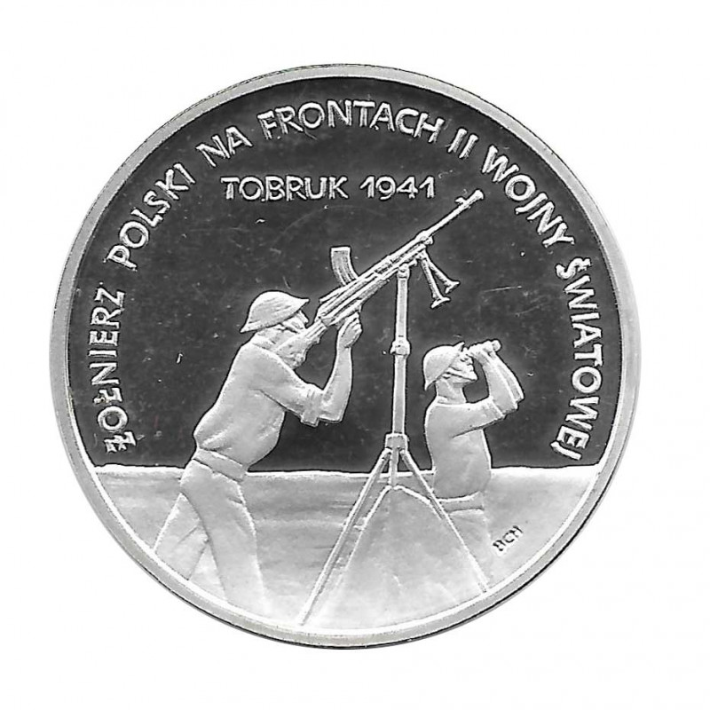 Coin 100,000 Złotych Poland Battle for Tobruk Year 1991 | Numismatics Online - Alotcoins