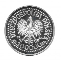 Moneda 100.000 Zlotys Polonia Wojciech Korfanty Año 1992 | Numismática Online - Alotcoins