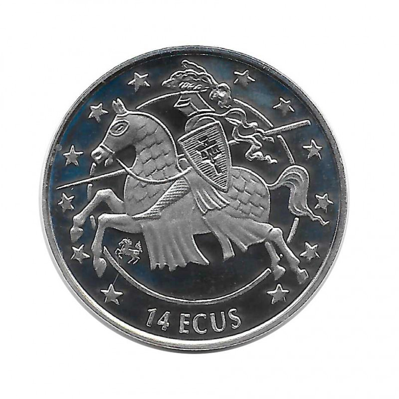 Coin 14 ECUs Gibraltar Knight Year 1994 | Numismatics Online - Alotcoins