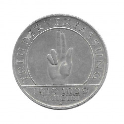 Moneda 3 Reichsmarks Alemanes 10º Aniversario Weimar A Año 1929 | Numismática Online - Alotcoins