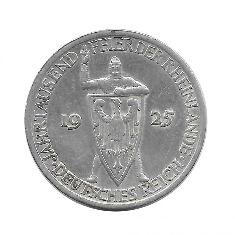 Silbermünze 3 Reichsmark Jahrtausend Feier Rheinlande A Jahr 1925 | Numismatik Online - Alotcoins
