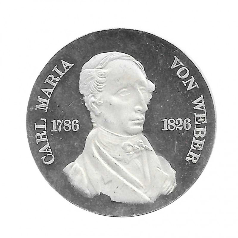 Moneda 10 Marcos Alemanes DDR Carl Maria von Weber A Año 1976 | Numismática Online - Alotcoins