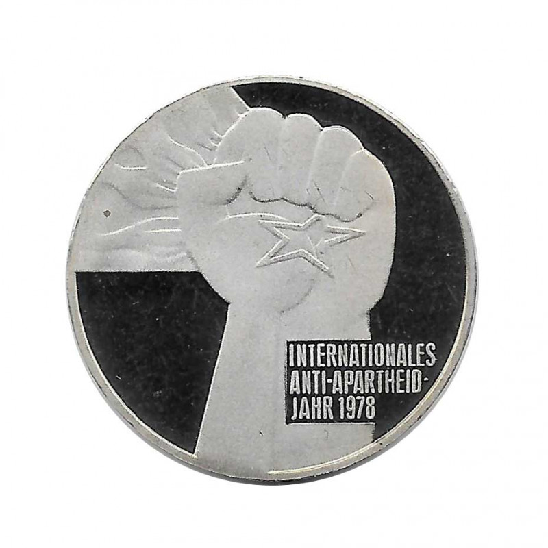 Moneda 5 Marcos Alemanes DDR Anti-Apartheid Año 1978 | Numismática Online - Alotcoins