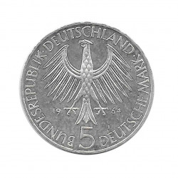 Moneda 5 Marcos Alemanes DDR Gottlieb Fichte 1964 J 2 | Numismática Online - Alotcoins