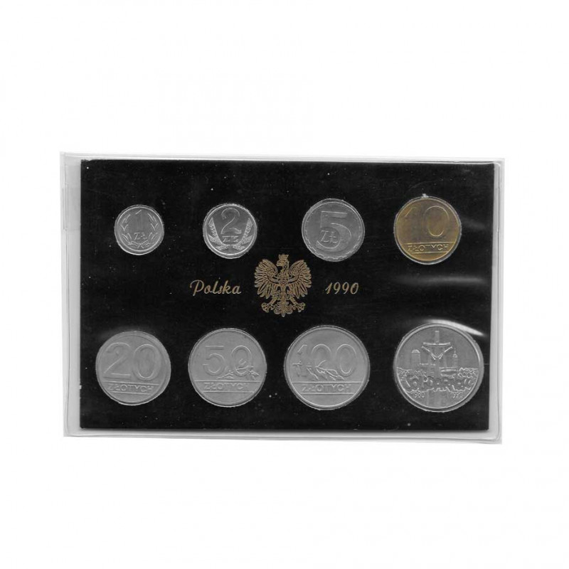 Zloty Coin Set Poland Year 1990 | Numismatics Online - Alotcoins