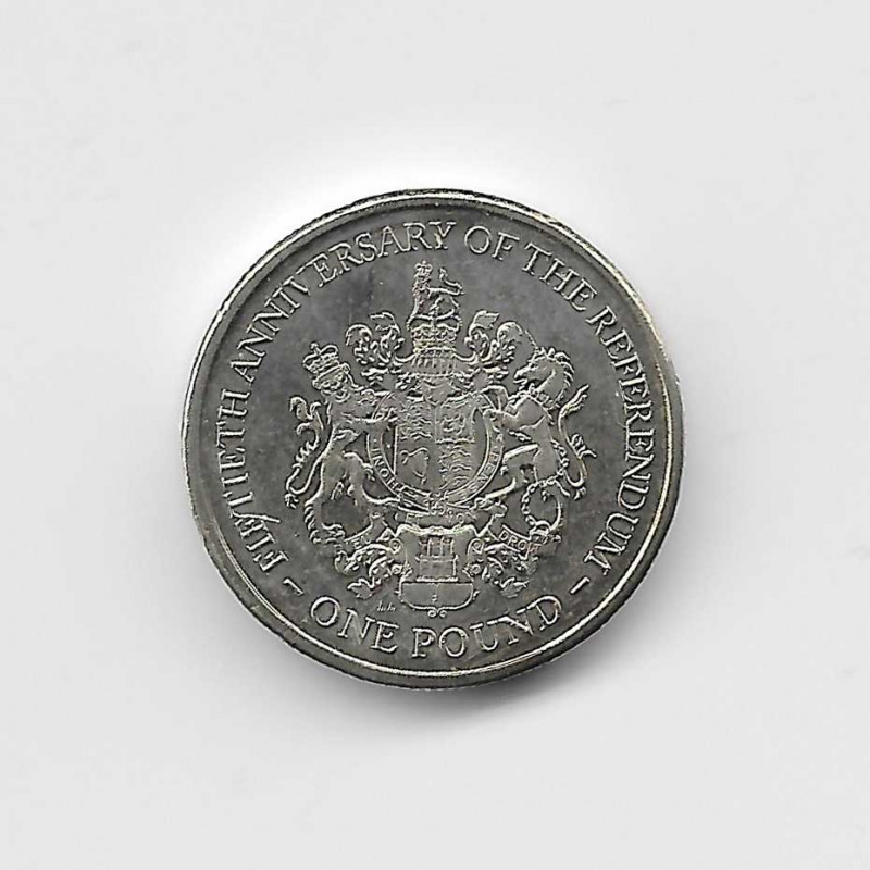 Moneda 1 Libra Gibraltar Referéndum Año 2017 | Numismática Española - Alotcoins