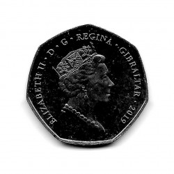 Coin Christmas 50 Pence Gibraltar Father Xmas Year 2019 2 | Numismatics Online - Alotcoins