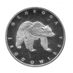Moneda 100 Zlotys Polonia Oso Año 1983 | Numismática Online - Alotcoins