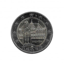 Commemorative Coin 2 Euros Germany State Bremen Year 2010 Letter D | Numismatics Online - Alotcoins