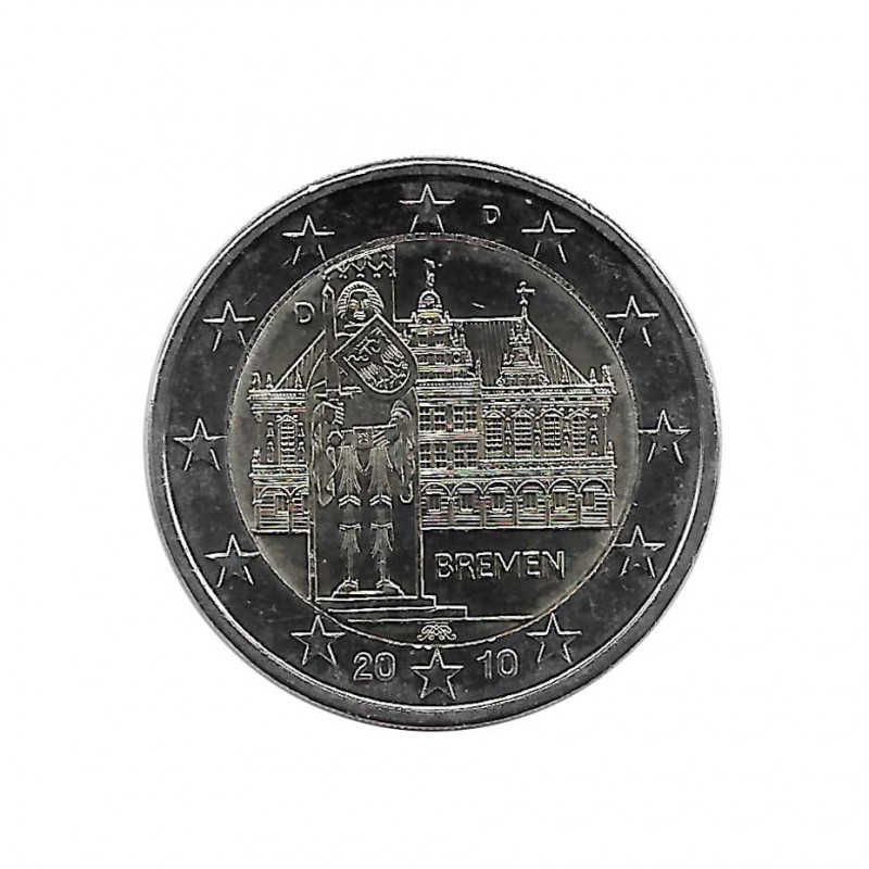 Moneda 2 Euros Conmemorativa Alemania Estado Bremen Año 2010 Letra D | Numismática Online - Alotcoins