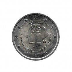 Commemorative Coin 2 Euros Belgium Queen Elizabeth Music Competition Year 2012 | Numismatics Online - Alotcoins