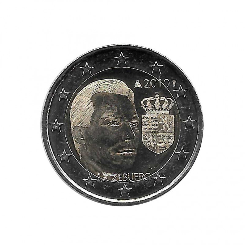 Gedenkmünze 2 Euro Luxemburg Herzog Henri Wappen Jahr 2010 | Numismatik Shop - Alotcoins