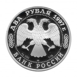 Silver Coin 2 Rubles Russia Nikitin India Year 1997 | Numismatics Store - Alotcoins