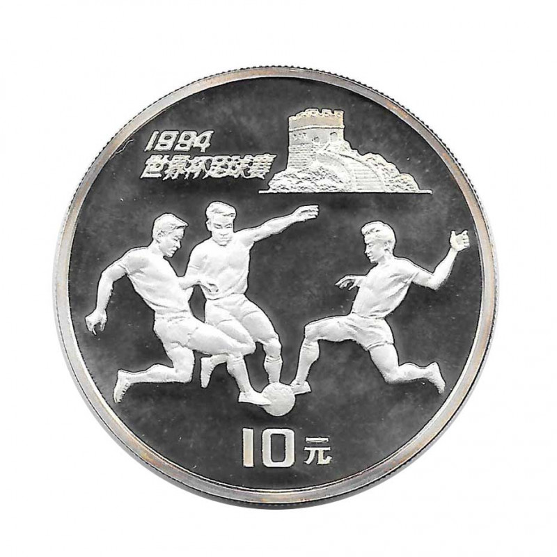 Silver Coin 10 Yuan China World Cup USA 1994 Year 1993 | Numismatics Shop - Alotcoins
