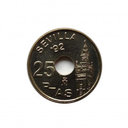 Moneda España 25 Pesetas Año 1992 Sevilla Catedral La Giralda Sin Circular | Monedas de colección - Alotcoins